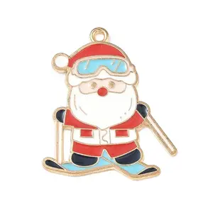 Christmas Alloy Enamel Pendants
