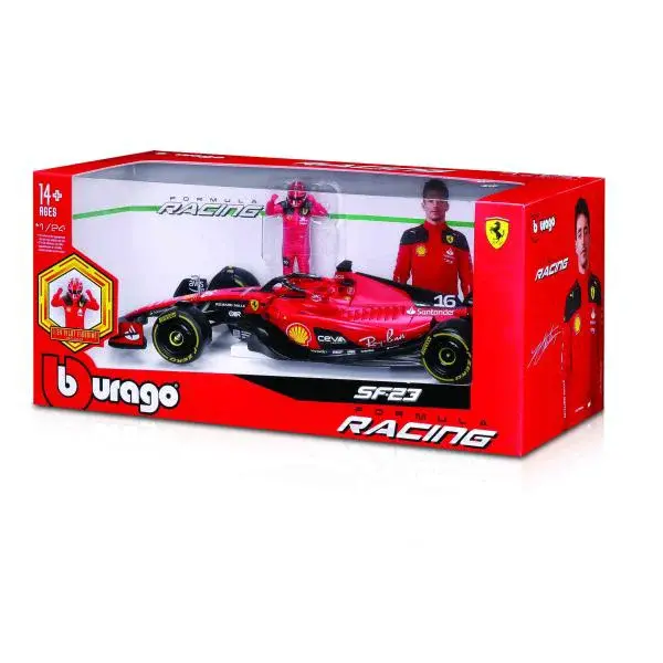 Bburago 1:24 Formula F1 Ferrari Scuderia SF-23 (2023) č.55 Carlos Sainz - s jezdcem