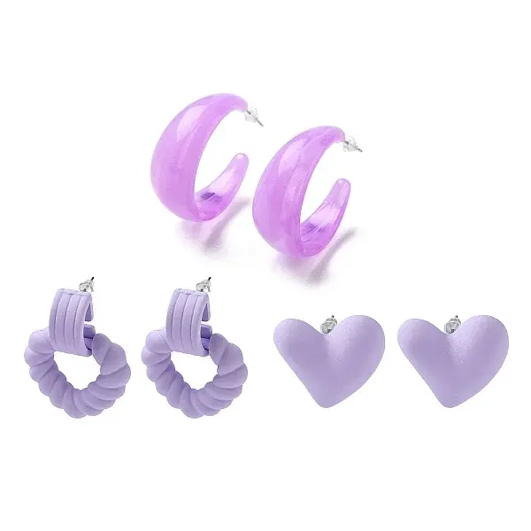 CCB Plastic Earring Sets