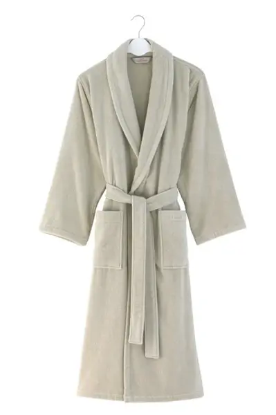 Unisex župan MICRO COTTON M Světle béžová