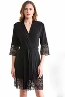 Dámský bambusový župan ELLIE S Černá