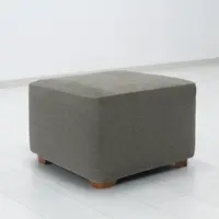 Super strečové potahy HARMONIA šedá taburet (40 - 60 cm)