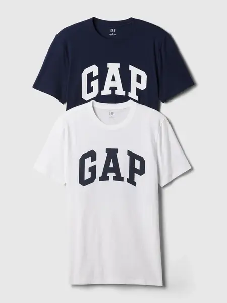 GAP  Pánské Bavlněné tričko s logem, 2 ks 885595-01 Veľkosť: XL