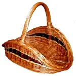 Kôš krbový FRANCÚZ 55x40x40cm lakovaný MA331030