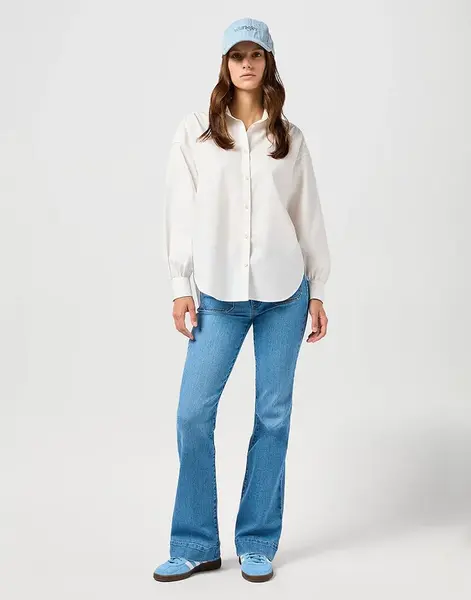 Dámské džíny WRANGLER FLARE VELVET SKY 112362360 Velikost: 29/30