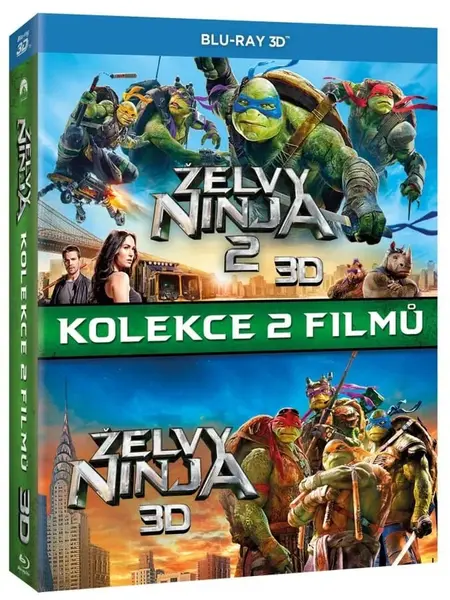 Želvy Ninja 1+2 - kolekce (2D + 3D) (3 BLU-RAY)