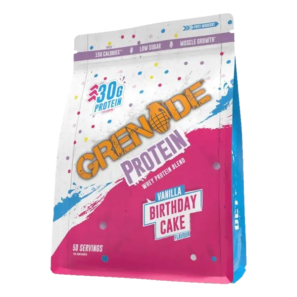 Grenade Whey Protein 480g - vanilkový narozeninový dort