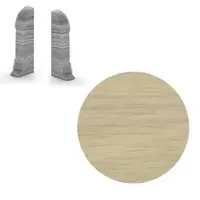 Koncovka k soklu Naturel dub unikát , PVC dĺžka 0,5 cm, výška hrany 56 mm, NATNGTKR1