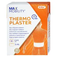 Dr. Max Thermoplaster Pás s hřejivými vložkami 4 vložky 13 x 9 cm