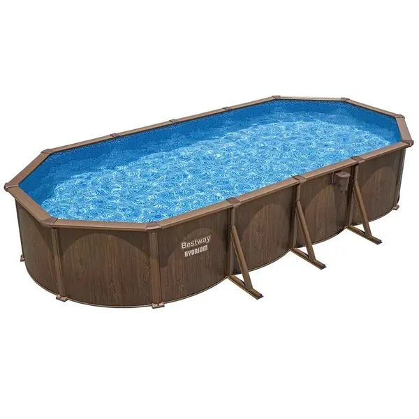 Bazen oceľový oválny Hydrium 7,3x3,6x1,3 m doska 561CW