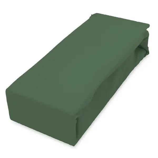 Plachta jersey s gumičkou 160x200 zelená