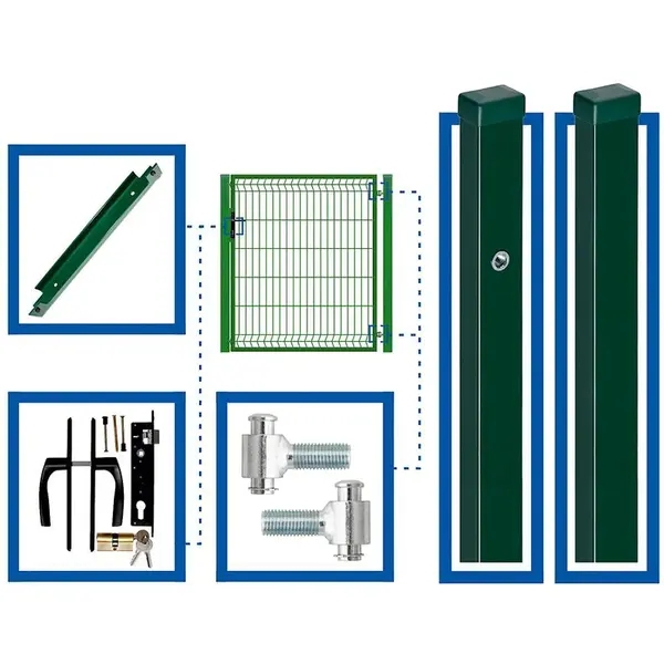 Súprava  bránky 1 x 1,2 m WGFUR-T000376 pravá