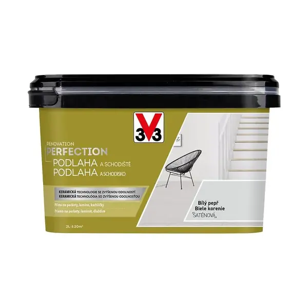 V33 Renovation Perfection Podlaha a schodisko biele korenie 2l
