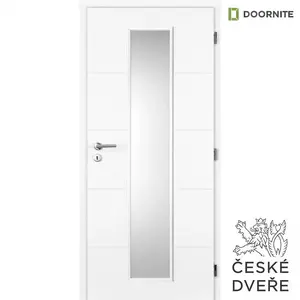 Interiérové dveře Quatro Linea Sklo Bílé 90P