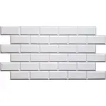 Nástěnný panel PVC Grey Seam 95x47 cm