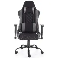 Otočné kreslo Drake čierna/sivá