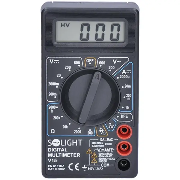 Multimetr max AC 500V max DC 500V/10A