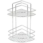 Koupelnová rohová polička dvoupatrová chrom MX0964