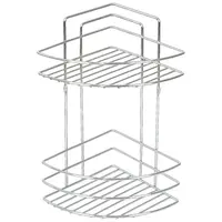 Koupelnová rohová polička dvoupatrová chrom MX0964