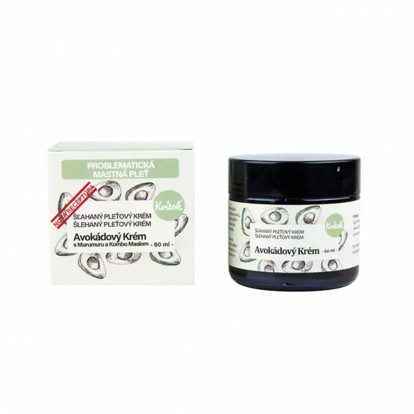 Kvitok Avokádový krém pro mastnou a problematickou pleť (60 ml)