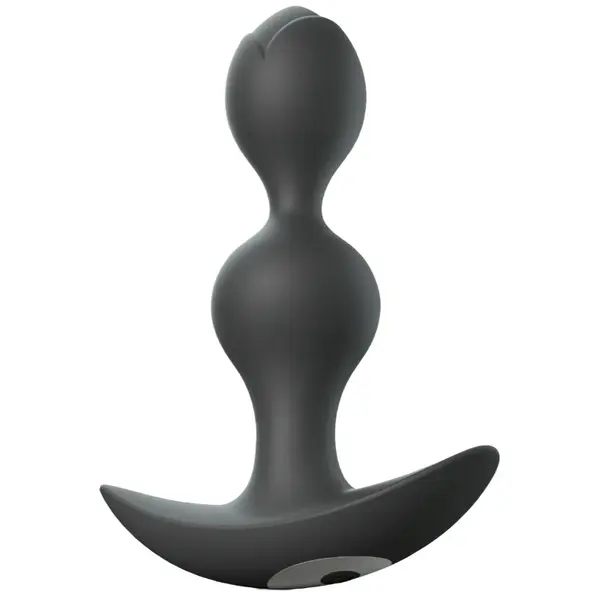 Lovely Planet Vibrační anální kuličky Twinny Bud, černé 11,2 cm