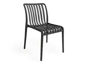 Plastová stolička TREGO, antracitová