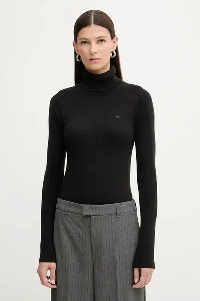 Vlněný svetr G-Star Core turtle slim knit