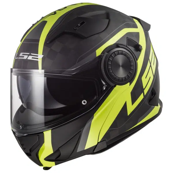 Výklopná přilba LS2 FF313 Vortex Carbon Hi Vis Yellow XL (61-62)