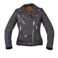Dámská kožená moto bunda W-TEC Brinea matně černá M