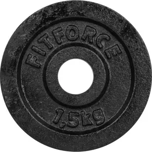 Fitforce PLB 1,5 KG x 30 MM Nakládací kotouč, černá, velikost 1,5 KG