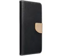 Flipové pouzdro Fancy pro Xiaomi Redmi 9A, černá/zlatá