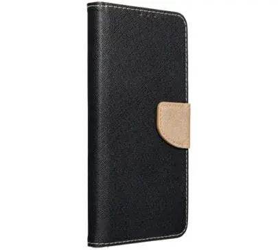 Flipové pouzdro Fancy pro Xiaomi Redmi 9A, černá/zlatá