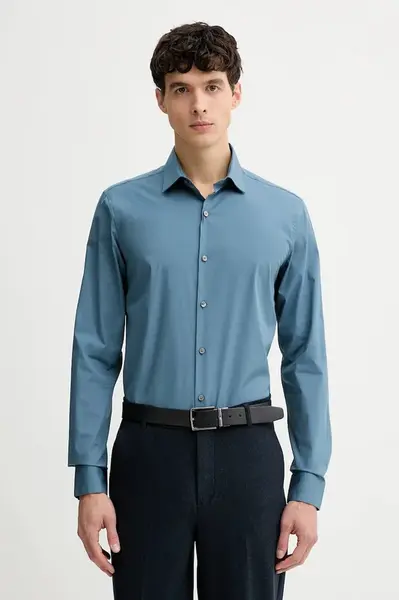 Calvin Klein košile pánská bavlněná s elastanem