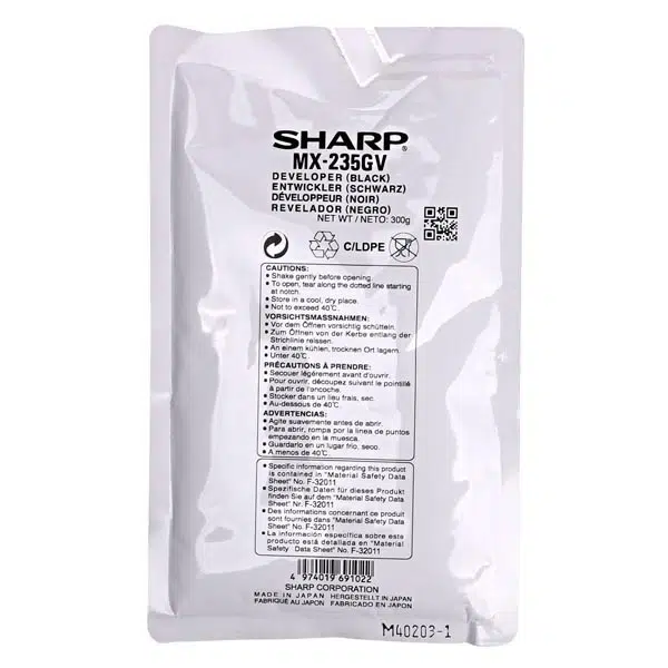 Sharp MX-235GV černý (black) originální developer