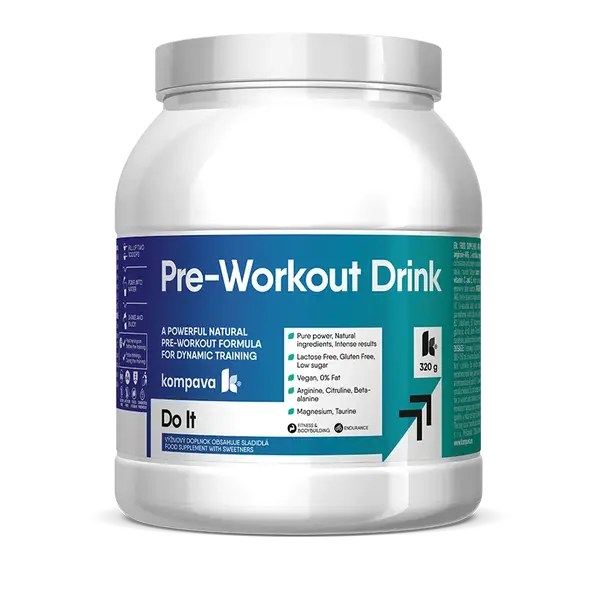 KOMPAVA Pre-Workout Drink 320 g/20 dávek,