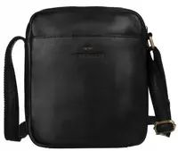 Pánská kožená crossbody taška černá - Peterson Wyatt