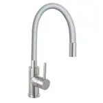 Drezová batéria Novaservis so silikónovým ramienkom sivá-nerez 70710,4S