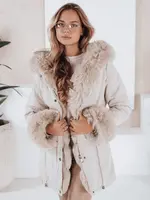 Dámská zimní parka s kožešinou CHARMFUR