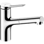 Hansgrohe Zesis M33 drezová batéria s vyťahovacou spŕškou, 2 prúdy chróm 74821000
