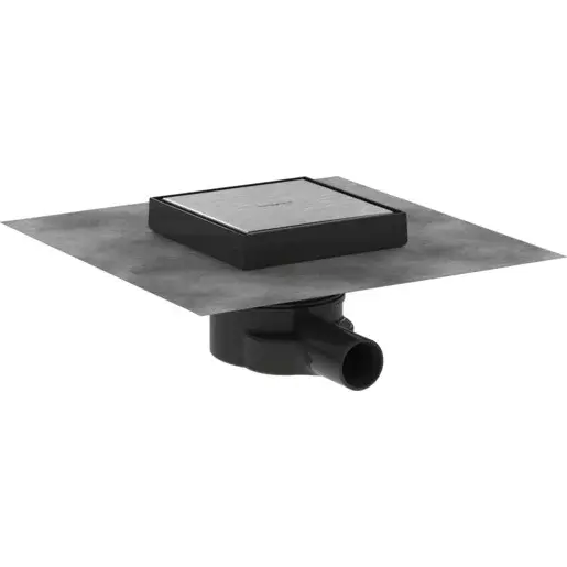 Hansgrohe RainDrain Point podlahový vpust dn40 15 cm kefovaný nerez nerez 56249800