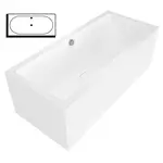 Polysan MARLENE R MONOLITH obdĺžniková vaňa 175x75 cm akrylát pravá 72034MR