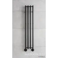 Sušiak uterákov elektrický P.M.H. Mona 153,3x33,1 cm čierná MO13311533BLK