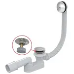 Sifón vaňový ALCA click/clack, 80 cm kov A507CKM