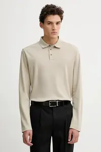 Bavlnené tričko s dlhým rukávom Calvin Klein