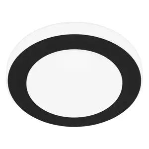 Stropné svetlo EGLO Led Carpi IP44 čierná 33682