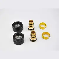 Zverné šróbenie P.M.H. pre ventil Vision a Inter, na plastové rúrky, čierna mat M16B2024