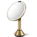 Kozmetické zrkadlo Simplehuman Sensor Touch DUAL LED osvetlenie mosadz nerez SHST3061