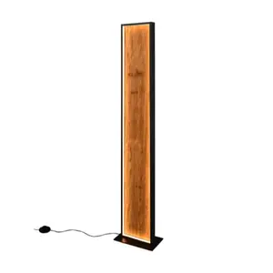 Trio Kalea stojaca lampa drevodekor 455510130 TR455510130