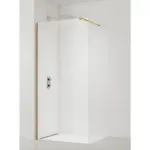 Sprchová zástena Walk-in 120 cm SAT vo farbe profilu zlatá lesk SATBWI120PRZ