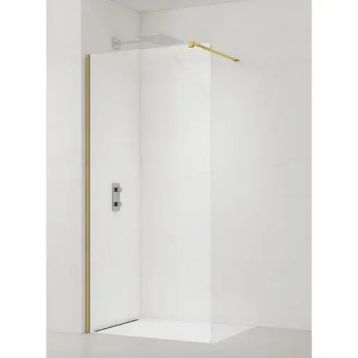 Sprchová zástena Walk-in 120 cm SAT vo farbe profilu zlatá lesk SATBWI120PRZ